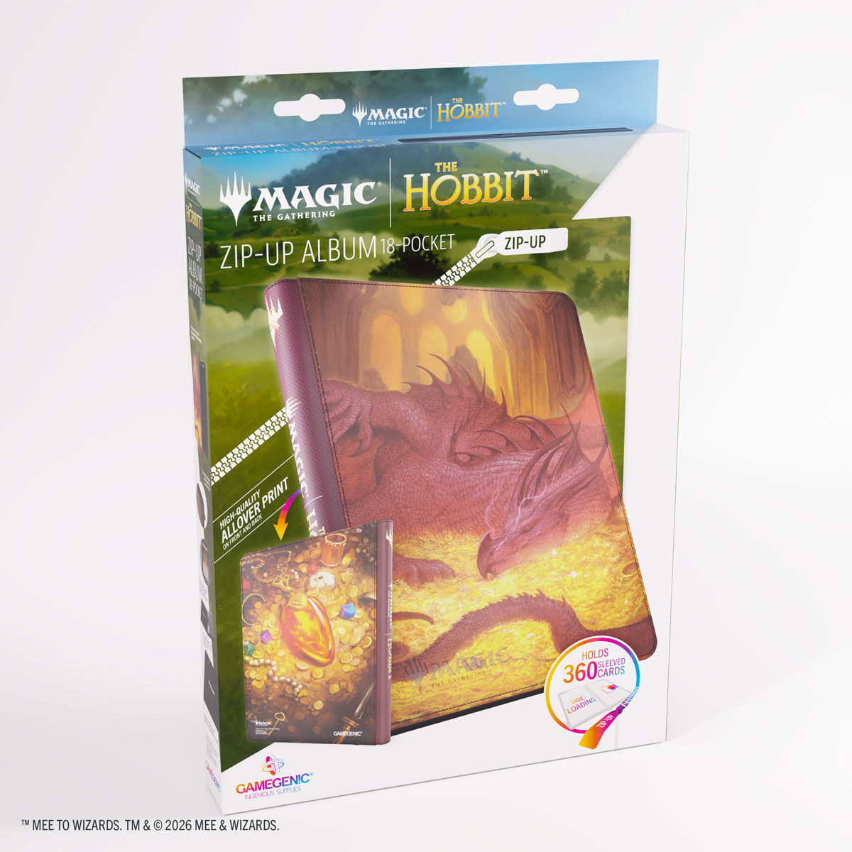 Gamegenic | MTG: The Hobbit - Smaug's Mox Amber |  Zip-Up Album 18-Pocket