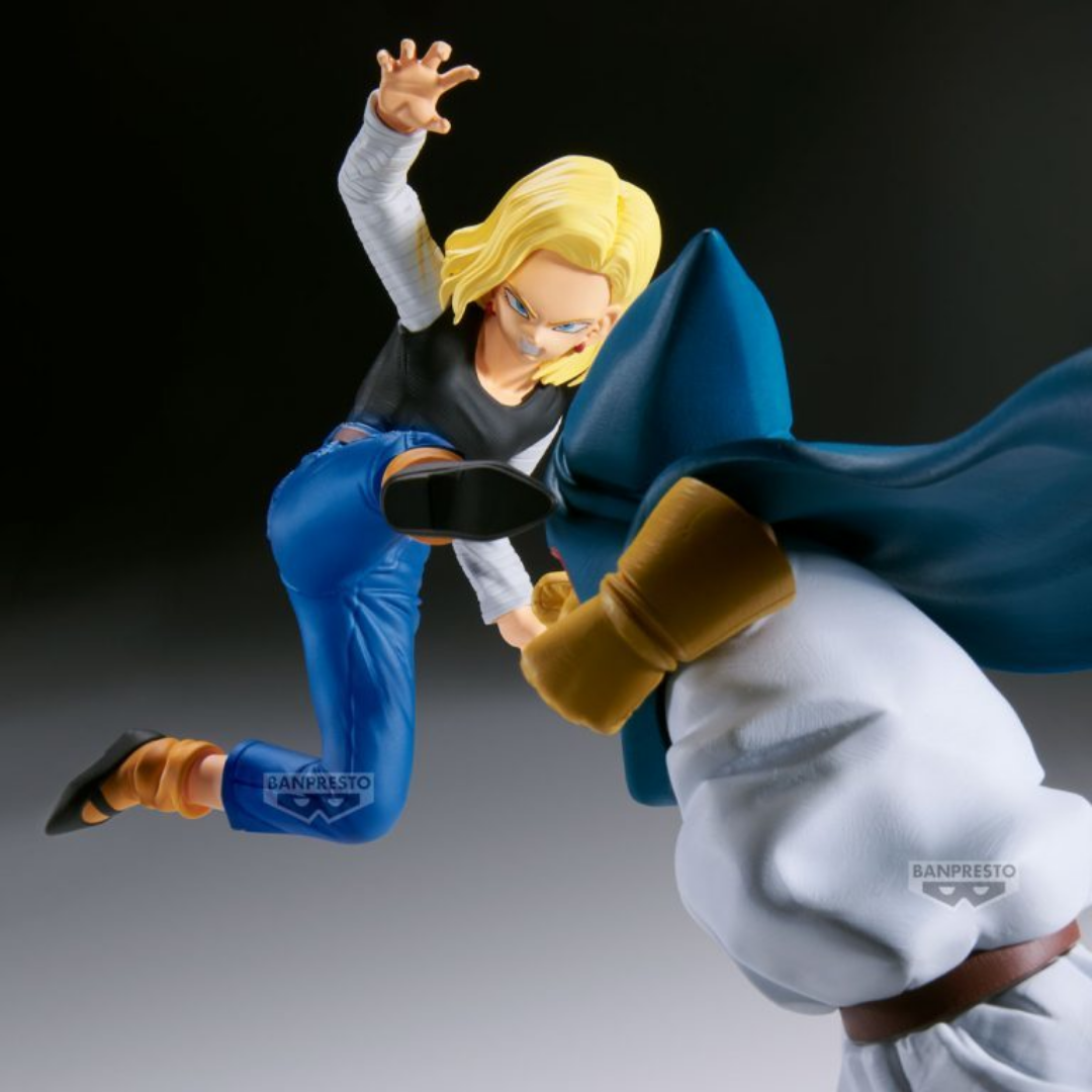 Banpresto | Android 18 vs. Mr. Satan (vs. Mighty Mask) Match Makers (2 Figuren Set) (11cm) | Dragon Ball Z