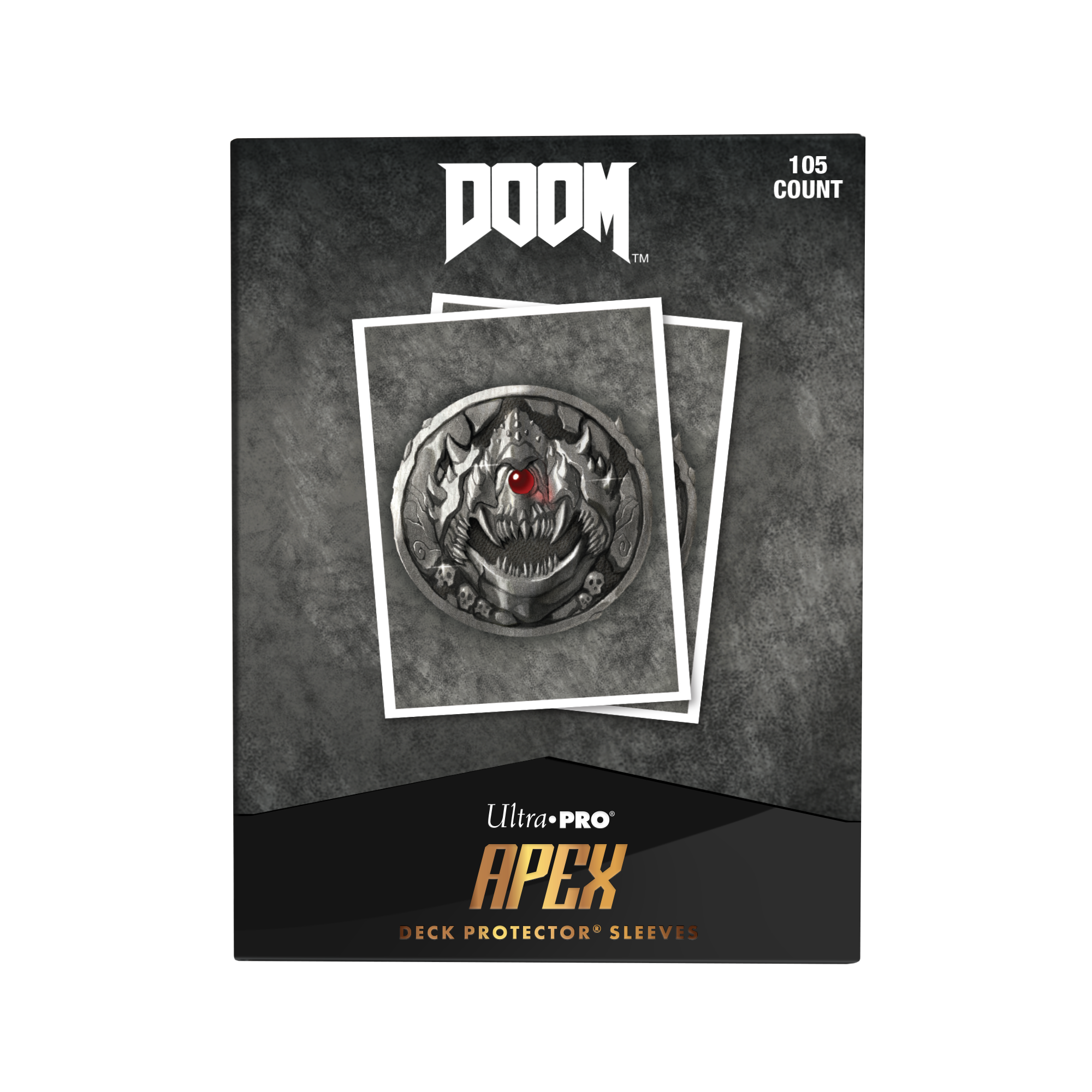 Ultra Pro | DOOM - Creatures of Hell Cacodemon | 105pcs Apex Deck Protector Sleeve