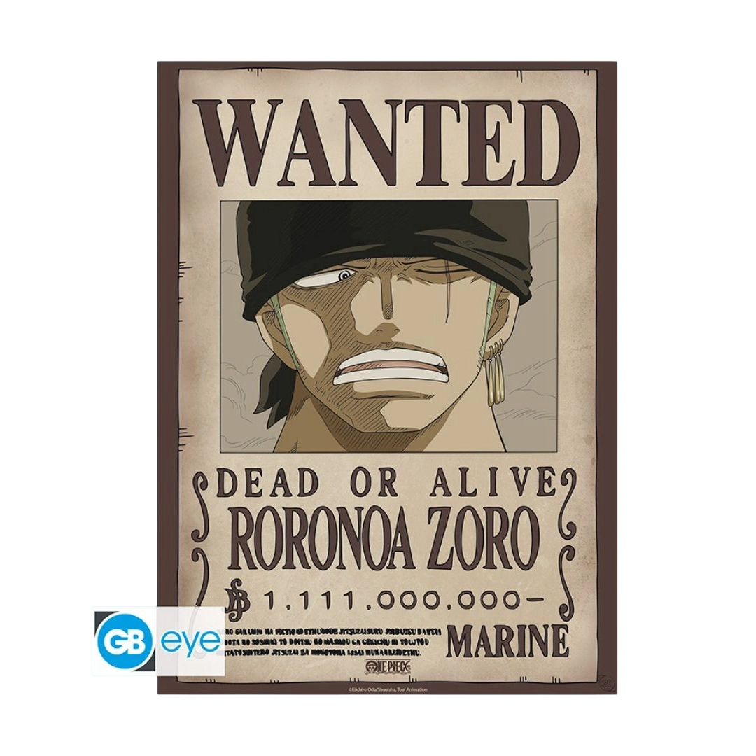 Abysse: One Piece Chibi Poster - Wanted Luffy & Zoro (Set) 52x38cm