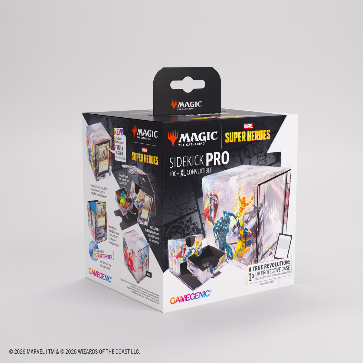 Gamegenic | Marvel Super Heroes - Marvel Super Heroes | Deckbox Sidekick PRO 100+ XL