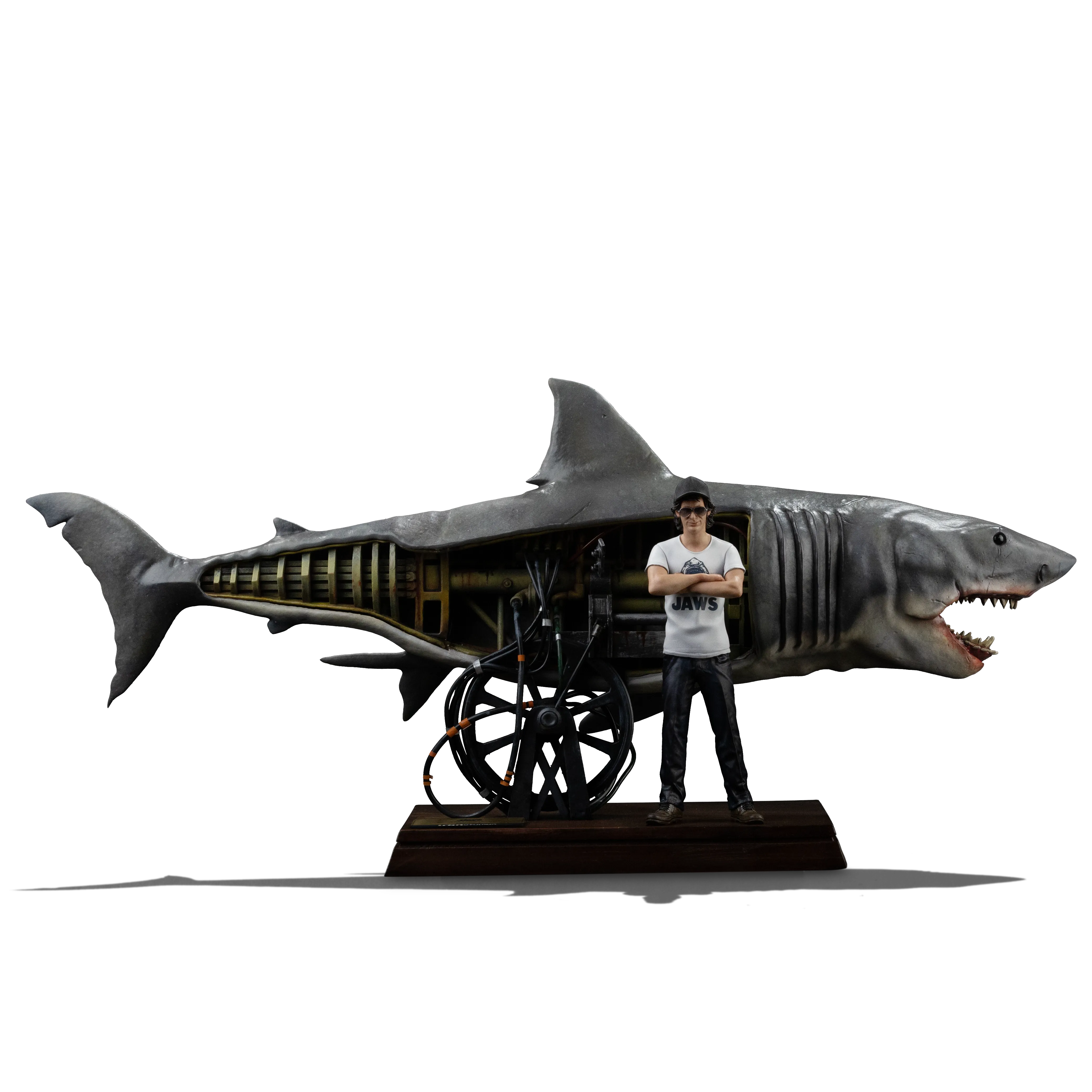 Iron Studios: Steven Spielberg & Jaws - Steven Spielberg & Jaws 50th Anniversary Deluxe Art Scale 1/10