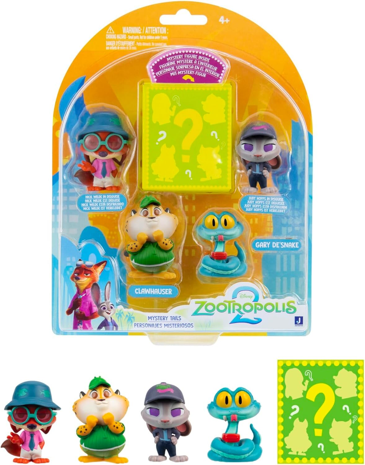 Disney | Zoomania 2 Figure Pack | Mystery Tails (5 Figures)