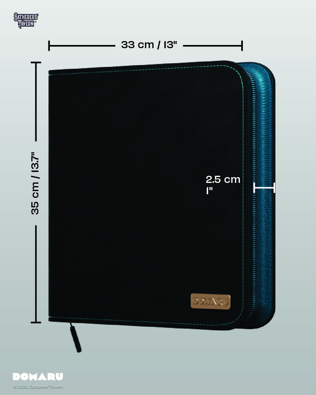 Gatherers' Tavern | Turquoise Loch Deco Patch DOMARU | Binder 12-Pocket