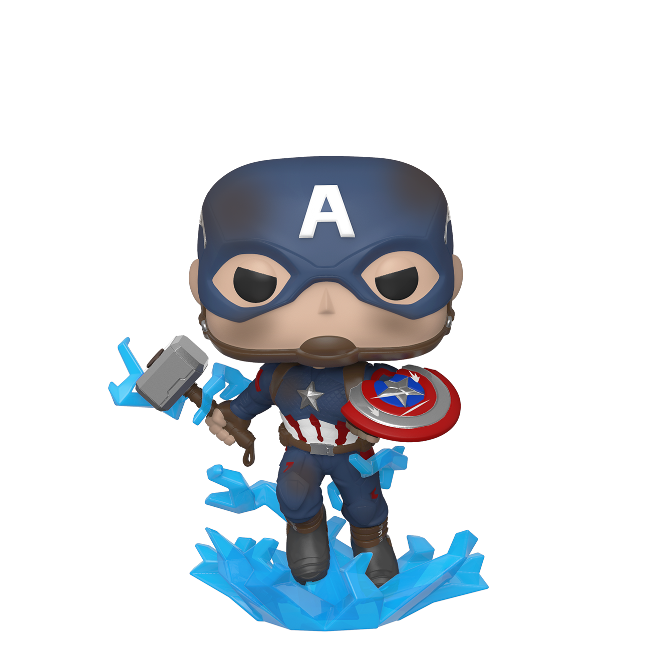 POP! Marvel: Captain America with Broken Shield & Mjolnir - Avengers Endgame