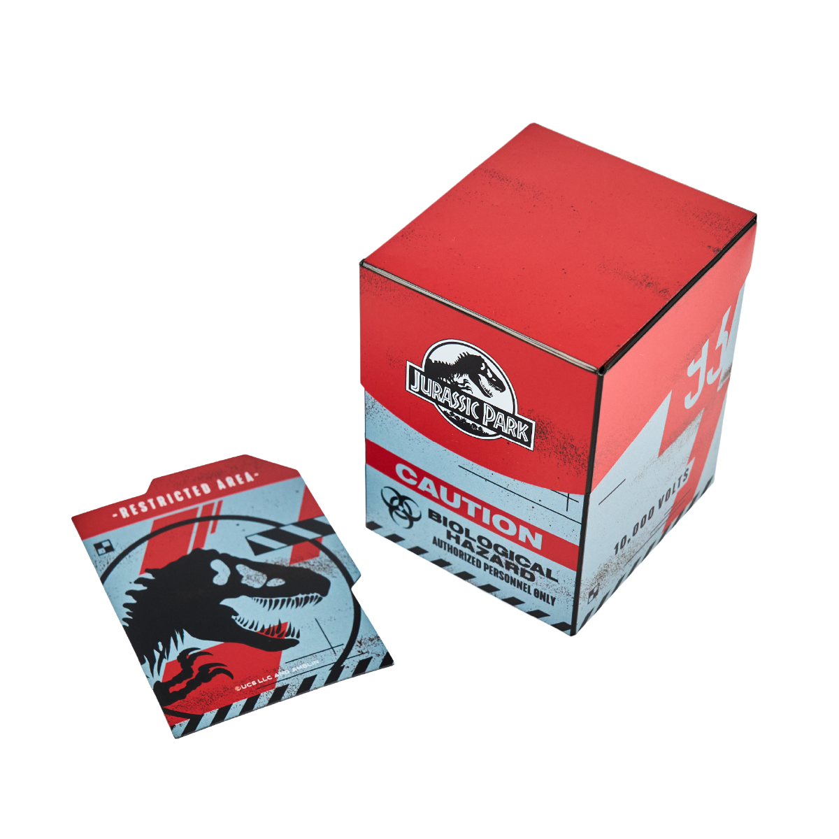 Jurassic Park TCG | Caution Blue | Deck Case