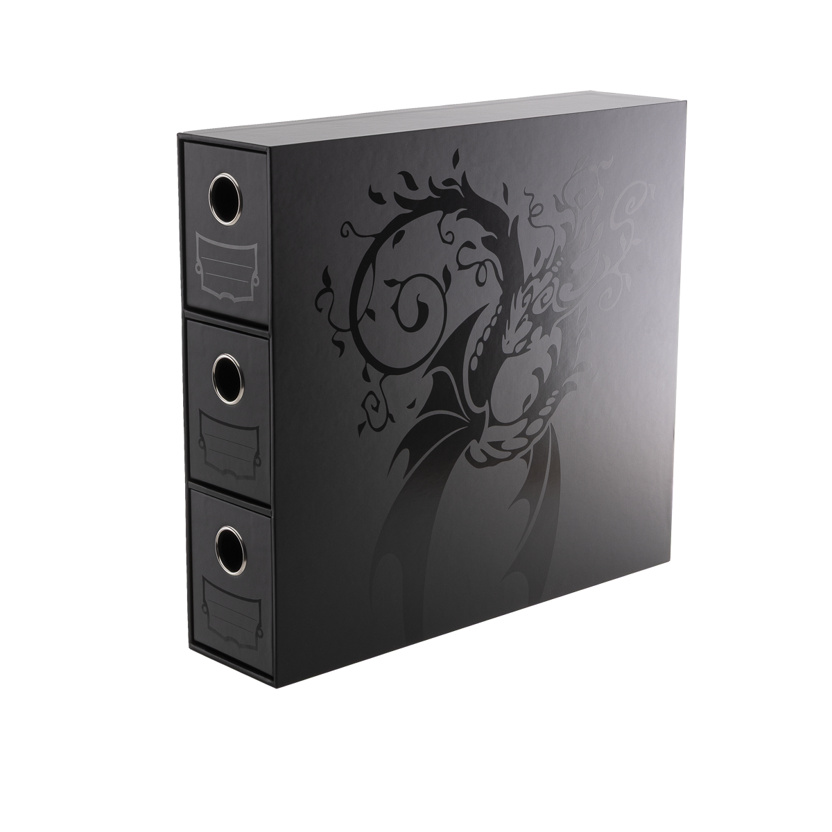 Dragon Shield | Fortress Card Drawer | Vertical 3 Black