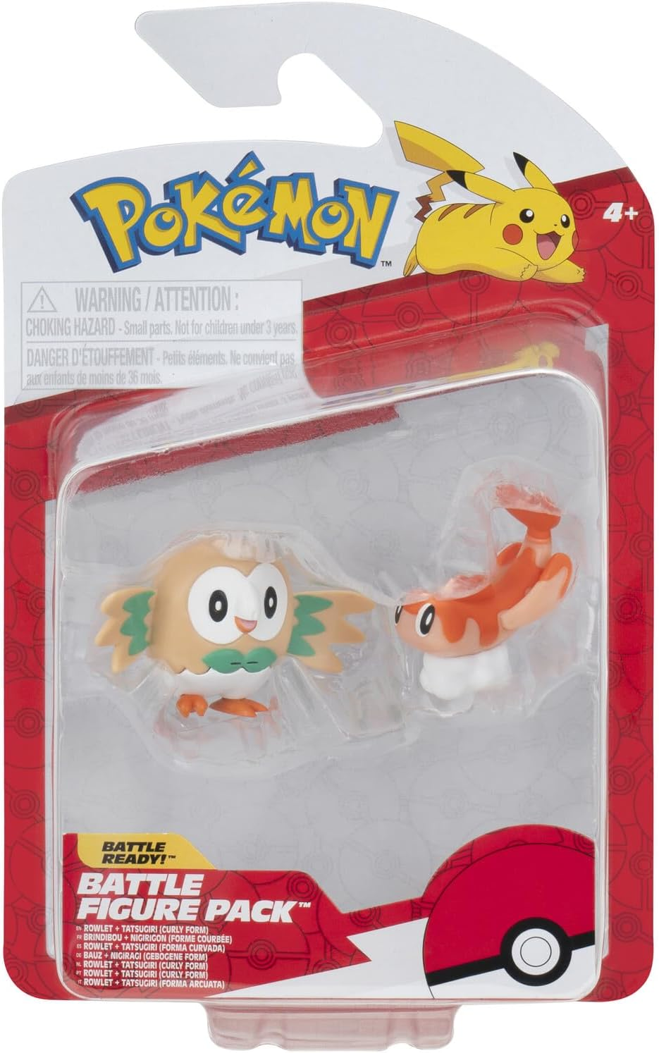 Pokémon | Battle Figure 2 Pack | Tatsugiri (Curly Form) & Rowlet