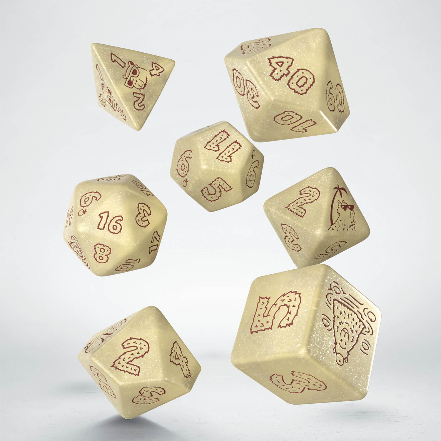 Q Workshop | Sleepie | Capybara Dice Set