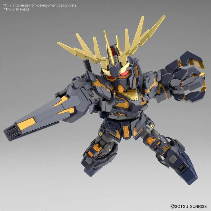 Bandai: SD Gundam Cross Silhouette Unicorn Gundam 2 Banshee – Mobile Suit Gundam (8cm)