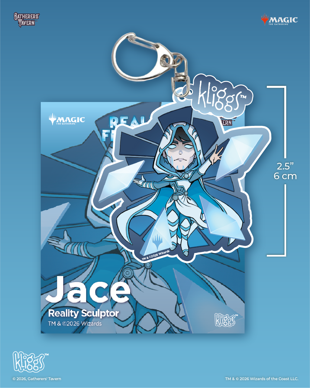 Gatherers' Tavern | Jace Reality Sculptor Kliggs Reality Fracture Keychain | Magic: The Gathering