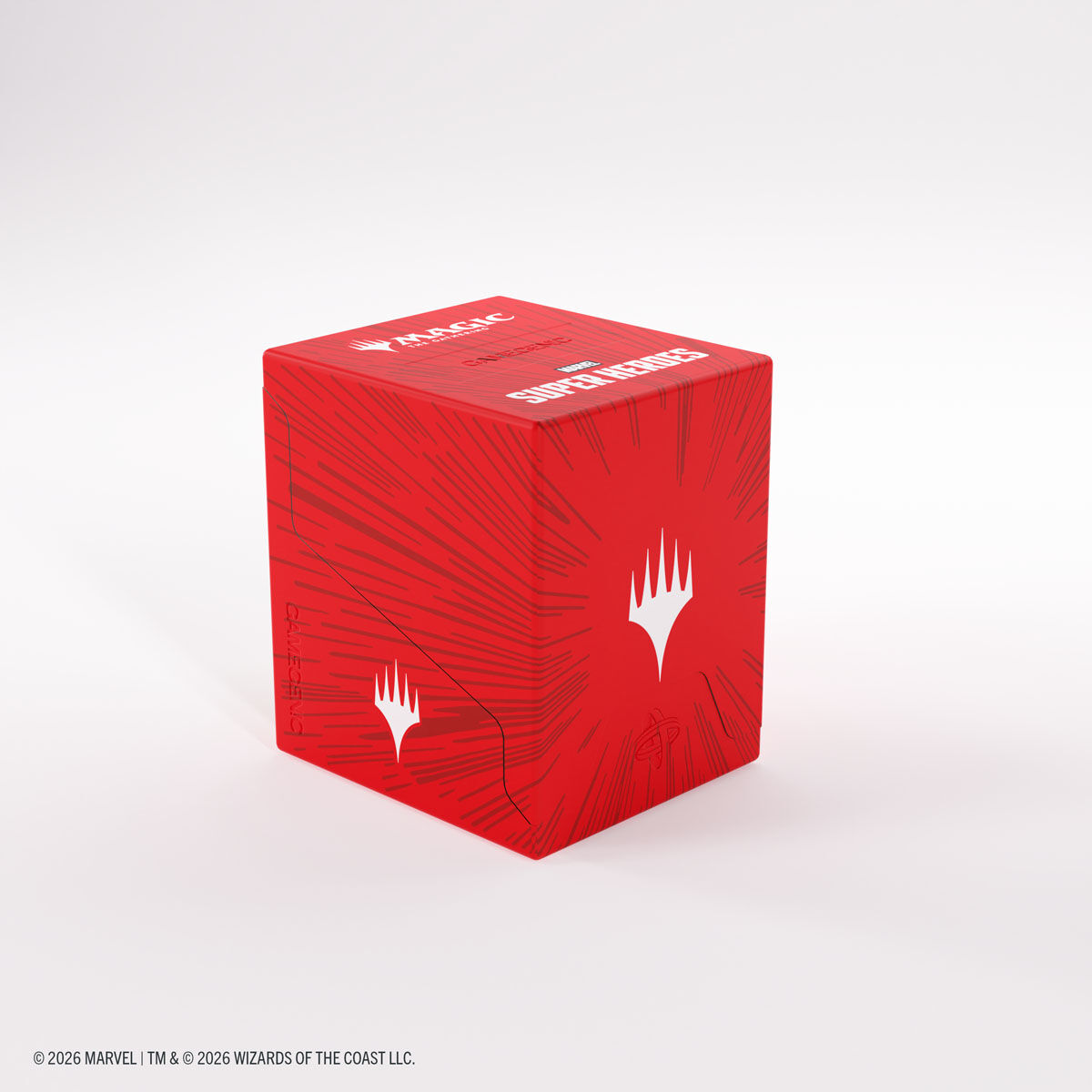 Gamegenic | Marvel Super Heroes - Comic Burst Red | Deckbox Bastion 100+ XL
