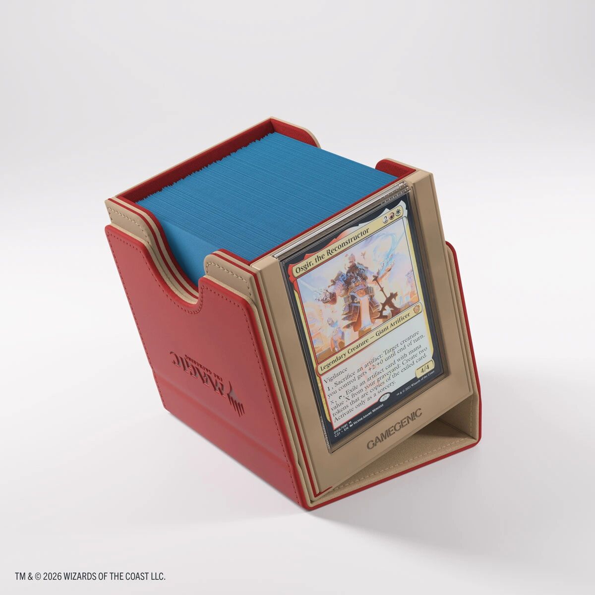 Gamegenic | Secrets of Strixhaven - Lorehold - Beige/Rot | Deckbox Sidekick Pro 100+ XL