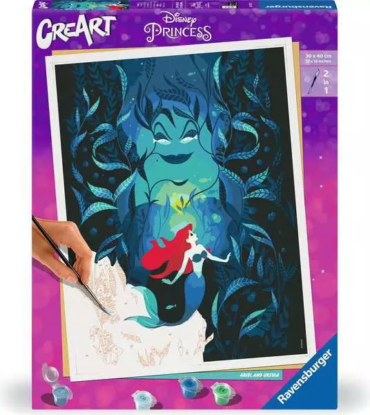Ravensburger | Disney Prinzessinnen Ariel und Ursula | CreArt Malen nach Zahlen