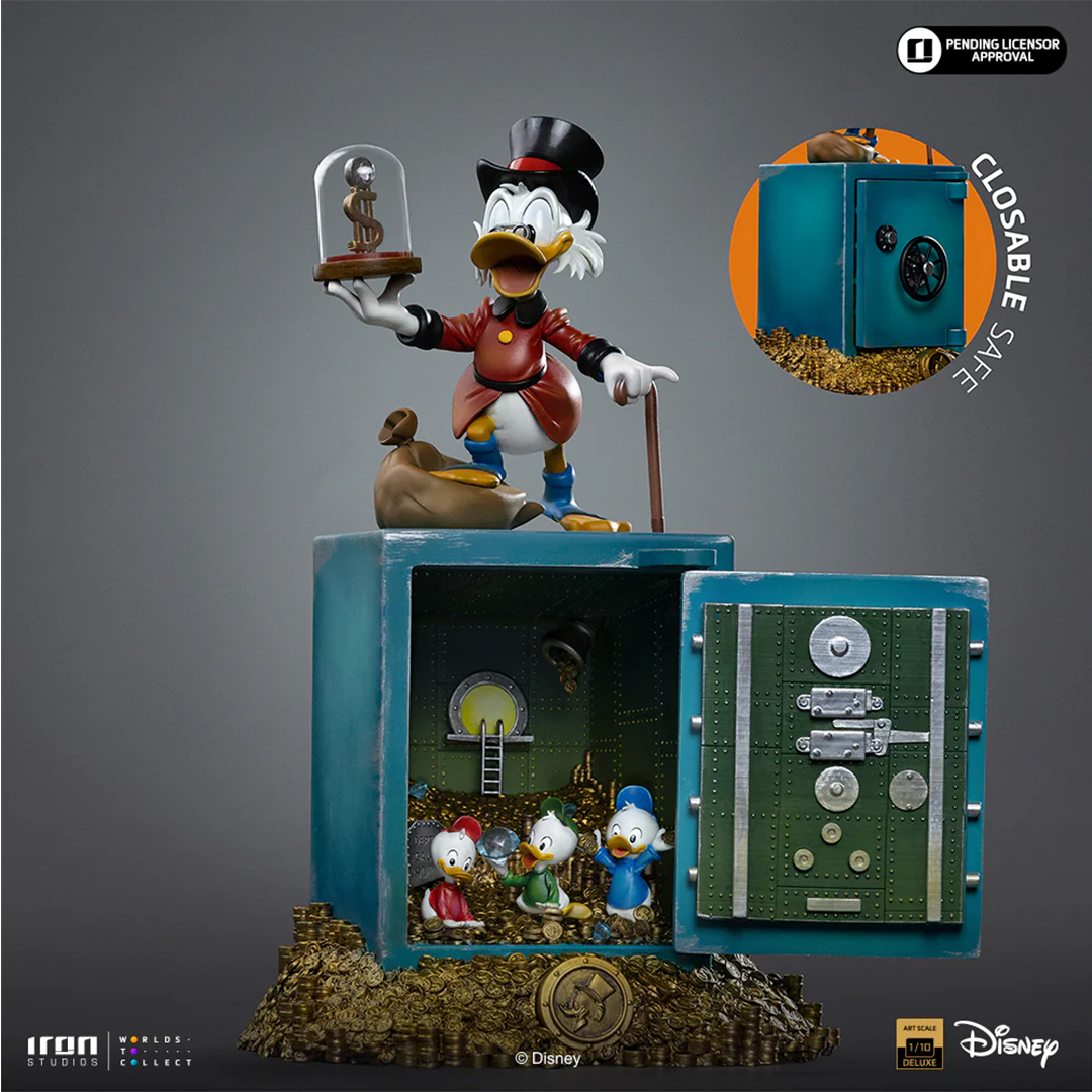 Iron Studios | Uncle Scrooge Mcduck And Nephews - Duck Tales | Art Scale 1/10