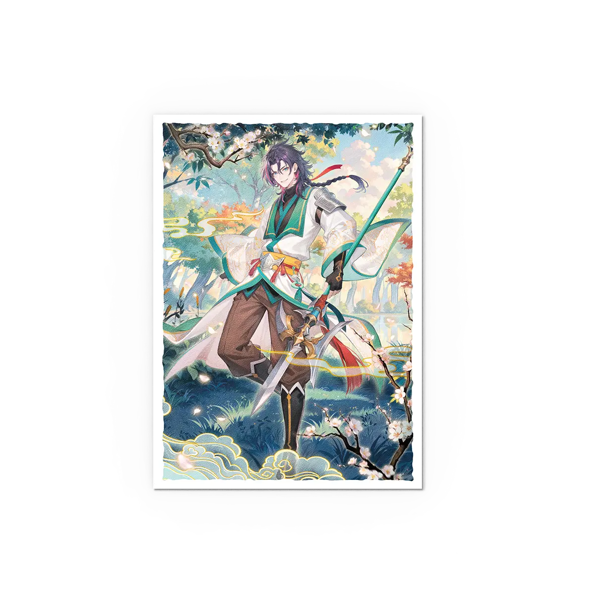 Dragon Shield: Grand Archive - Jin, Fate Defiant - Matte Art Sleeves - Standard Size