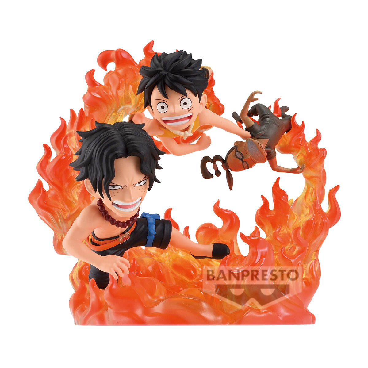 Banpresto | Portgas D Ace & Monkey D Luffy World Collectable Figure (10cm) | One Piece