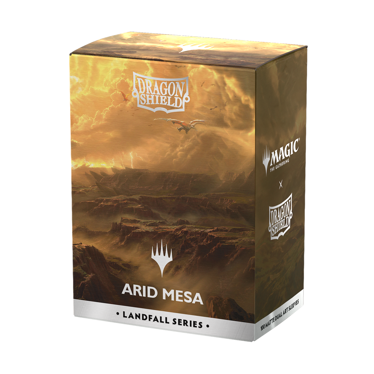 Dragon Shield X Magic: The Gathering - Arid Mesa - Standard Size Sleeves Landfall Series