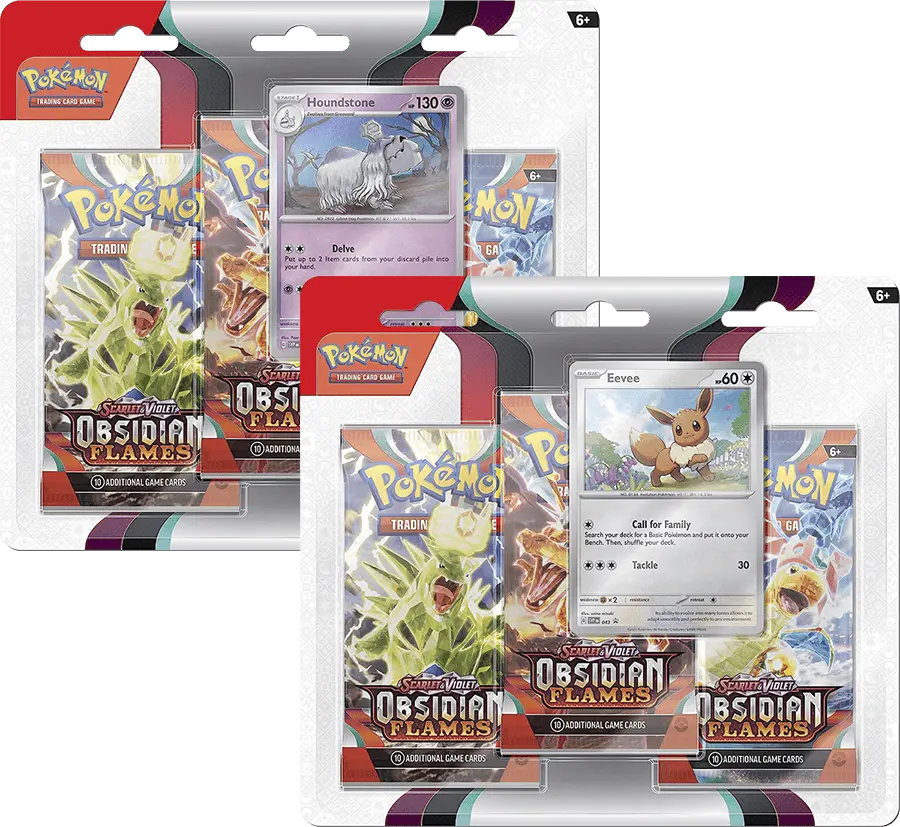 Pokémon TCG: Obsidian Flames (SV3) - 3er Blister (EN)