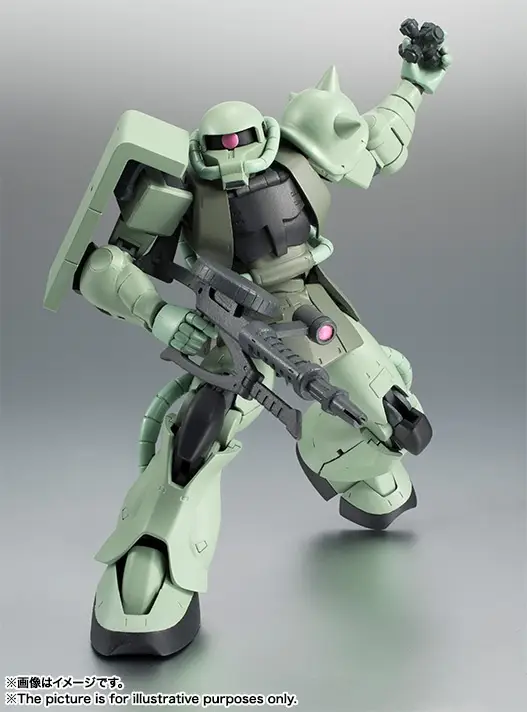 Tamashii Nations | MS-06 Zaku II Mass Production Model (Version A.N.I.M.E.) The Robot Spirits (13cm) | Gundam