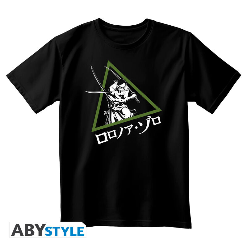 One Piece | Tshirt unisex black | Roronoa Zoro Extra Small