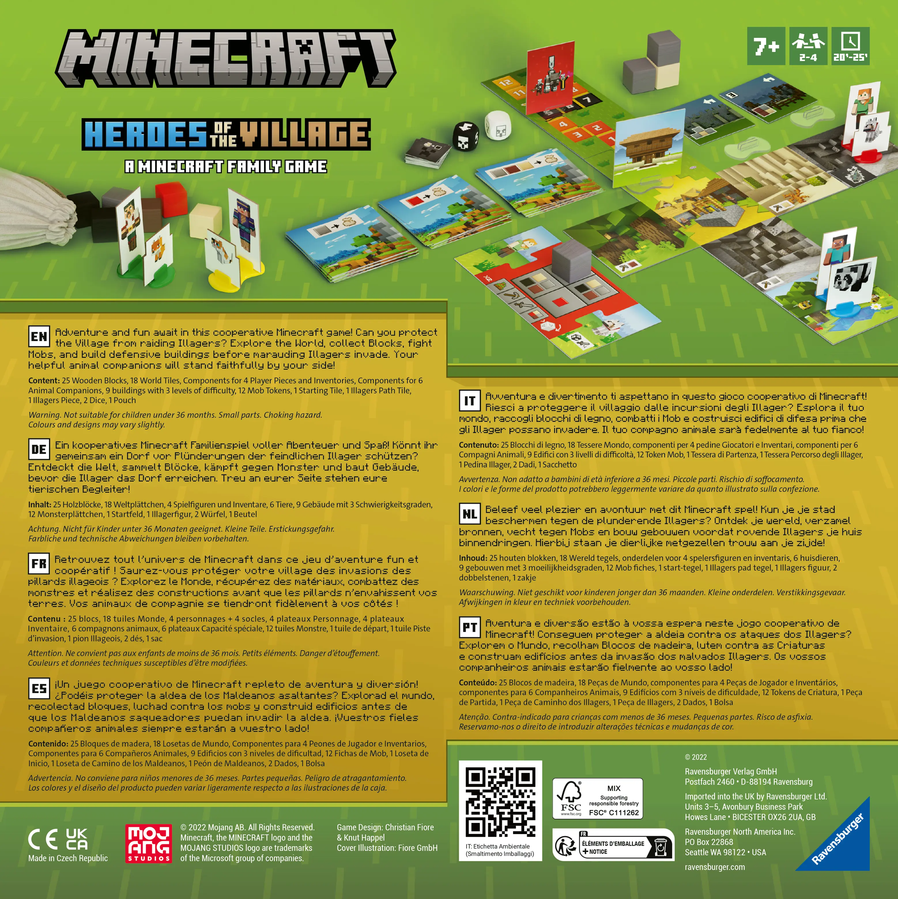 Ravensburger | Minecraft Heroes of the Village | Gesellschaftsspiele