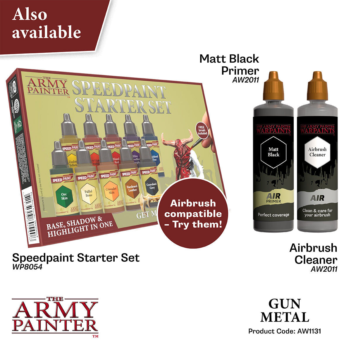 The Army Painter - Gun Metal - Warpaints Air Metallics