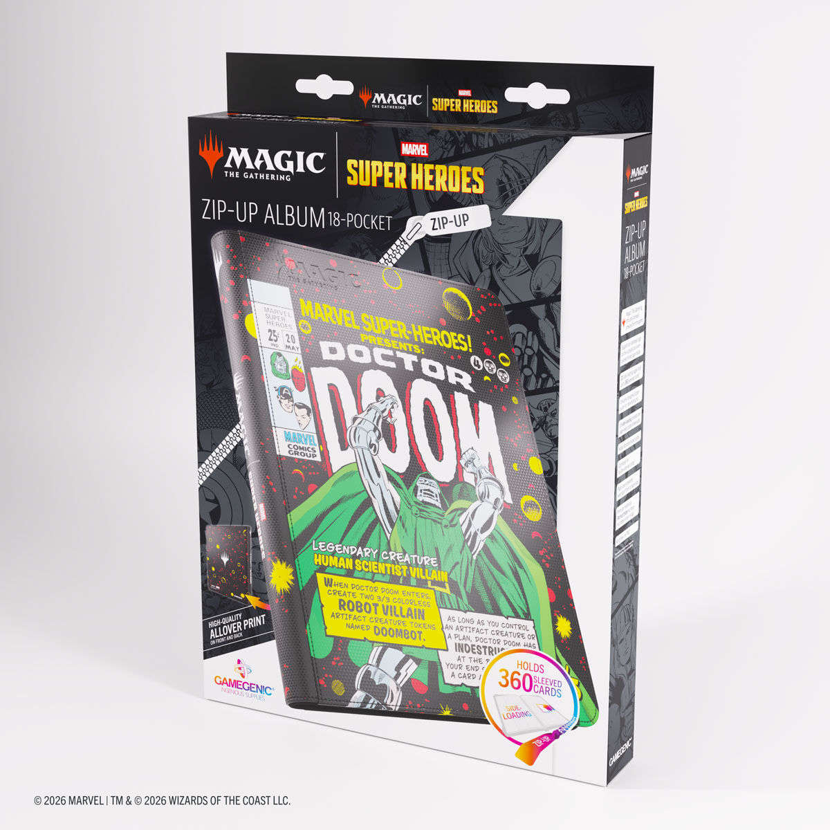 Gamegenic | Marvel Super Heroes - Doctor Doom | Binder 18-Pocket
