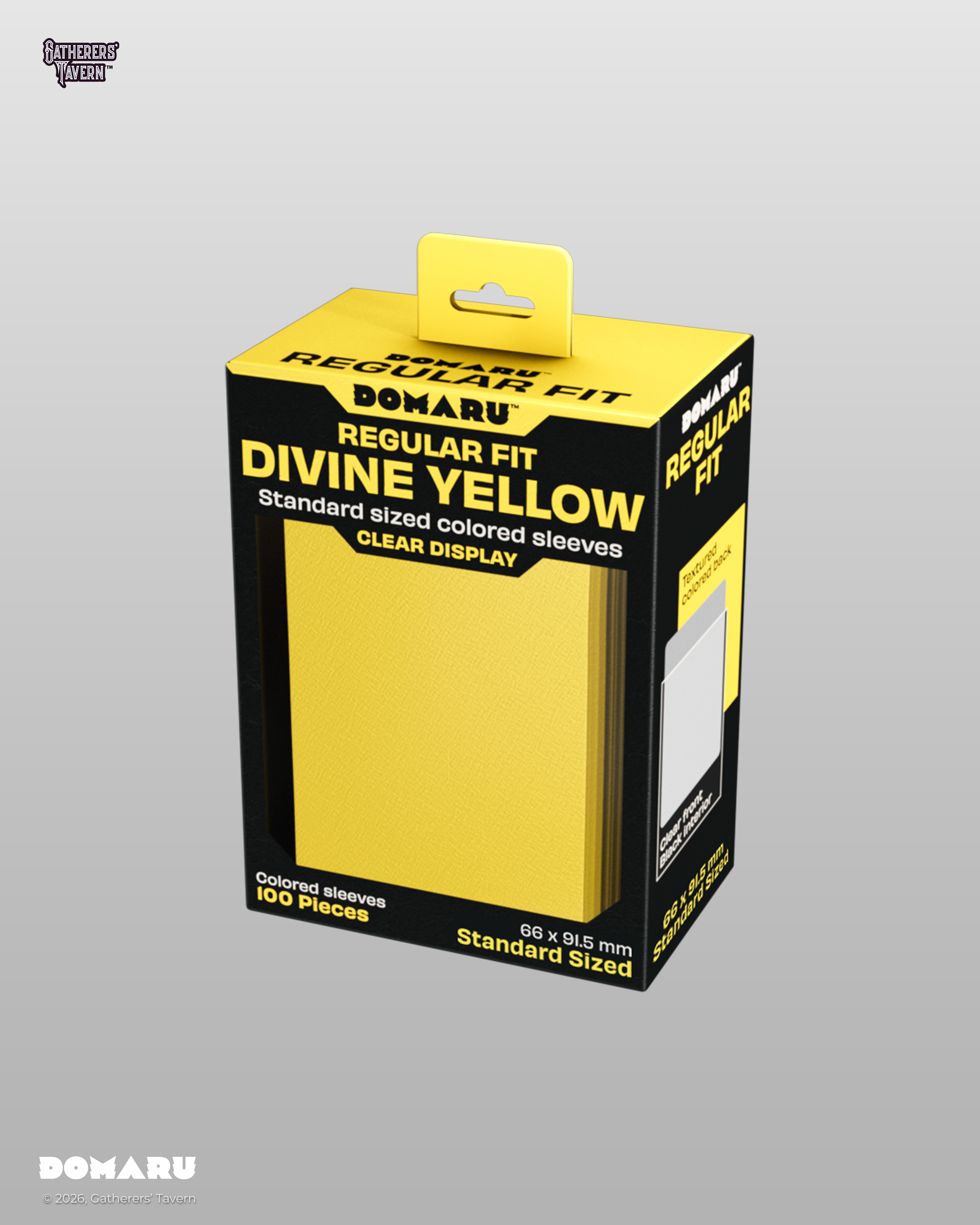 Gatherers' Tavern | Regular Fit Standard Sleeves Divine Yellow | Domaru (100 Sleeves)