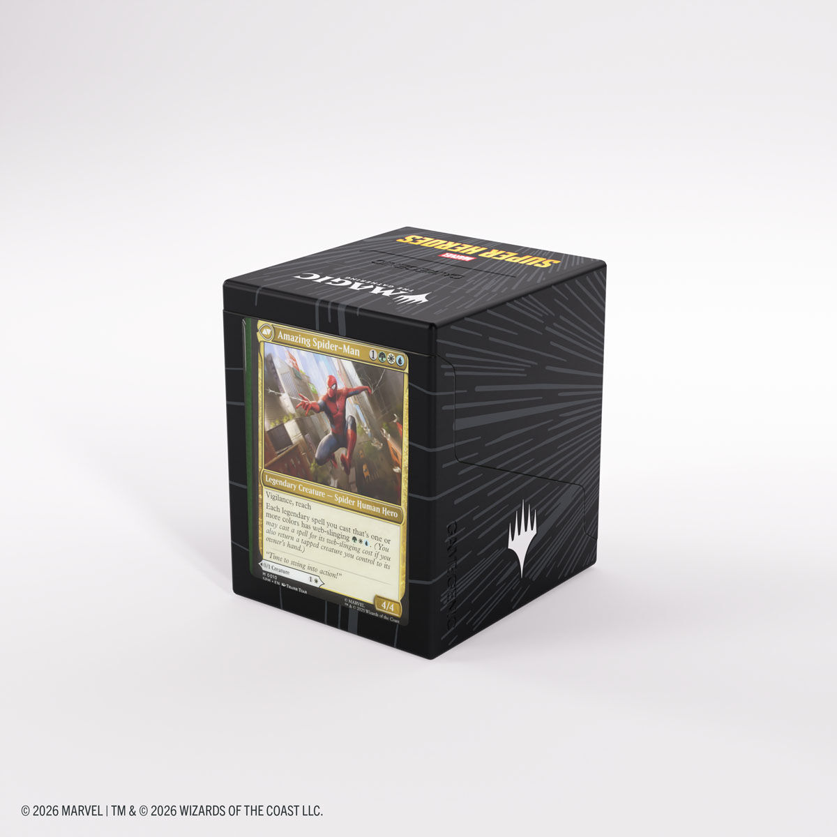Gamegenic | Marvel Super Heroes - Comic Burst Black | Deckbox Bastion 100+ XL