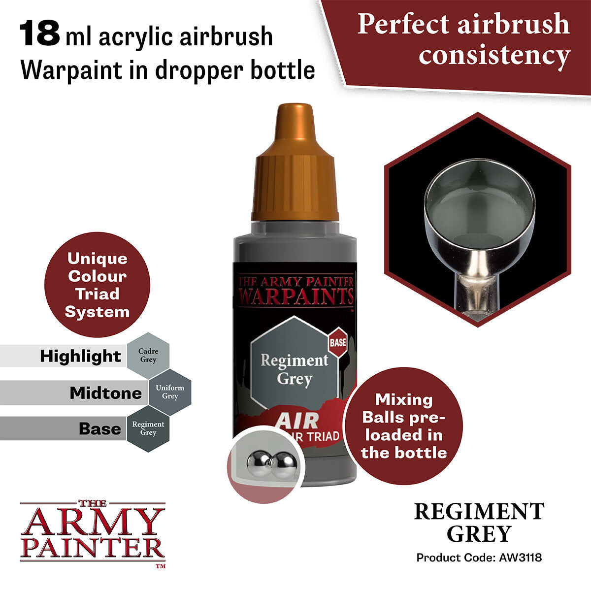 The Army Painter - Regiment Grey - Warpaints Air