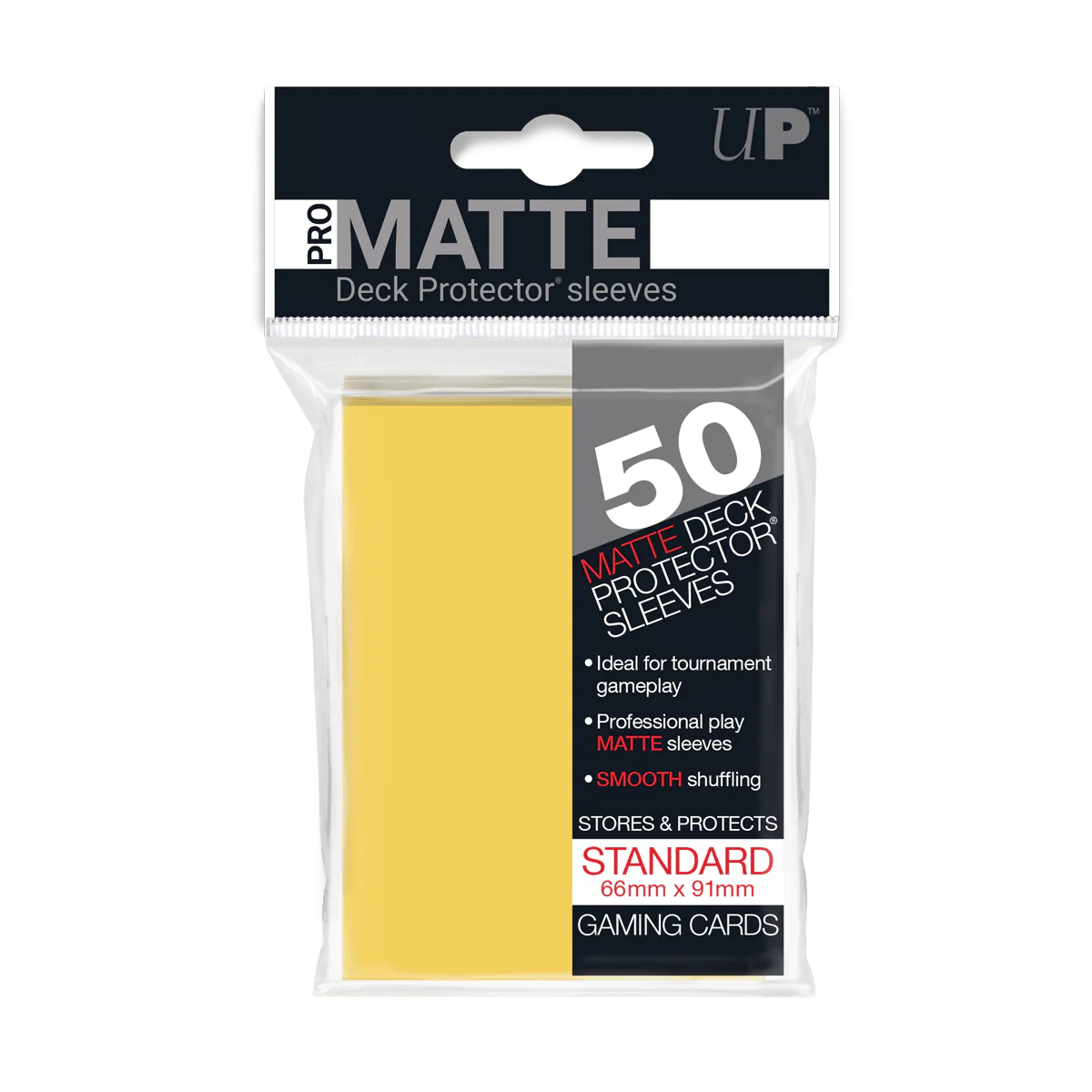 Ultra Pro: PRO-Matte Standard Deck Protector® Sleeves - 50ct Yellow