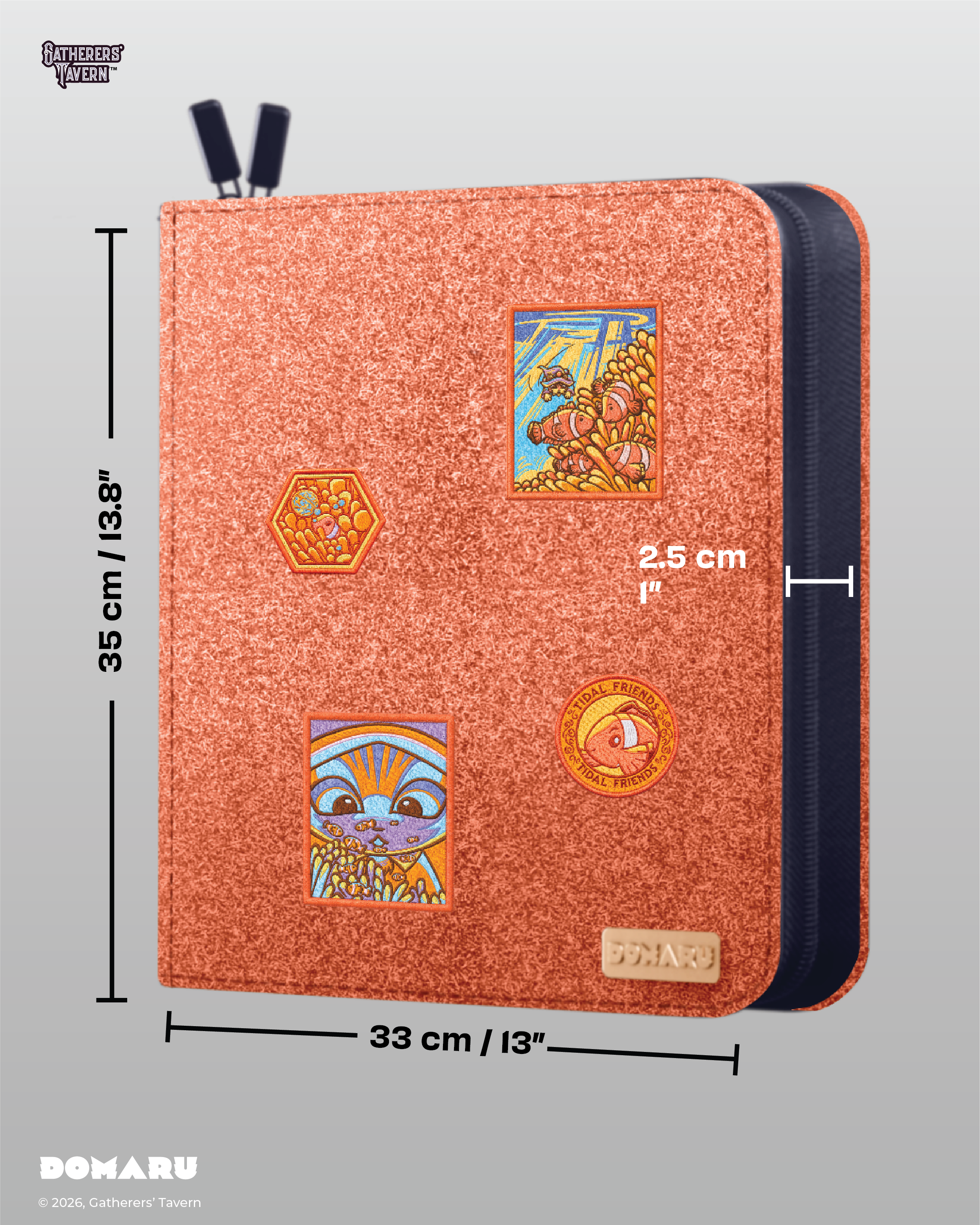 Gatherers' Tavern | Coral Hideaway Deco Patch DOMARU | Binder 12-Pocket