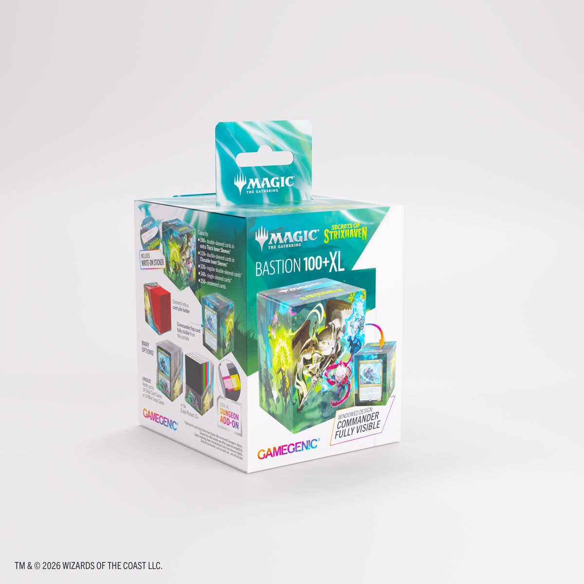 Gamegenic | Secrets of Strixhaven - Bastion | Deckbox 100+ XL - IC2