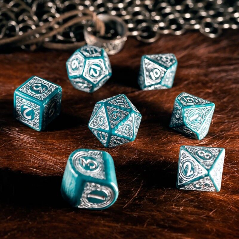 Q Workshop | Mjolnir | Viking Modern Dice Set