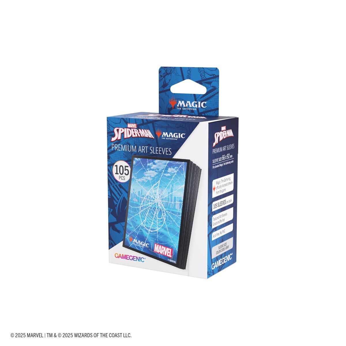 Gamegenic | Spider-Man / Island | Premium Art Sleeves (105 Stück) Magic: The Gathering