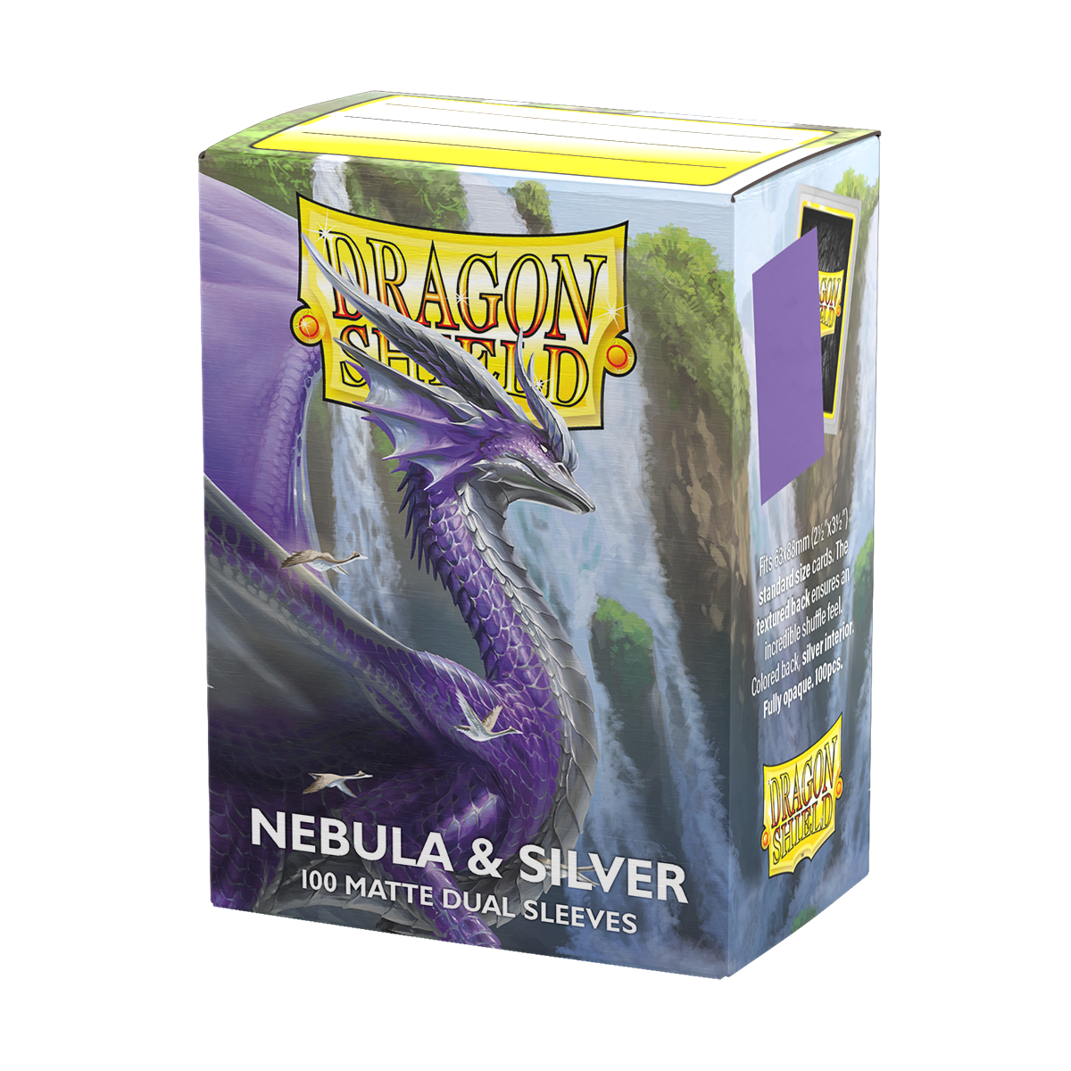 Dragon Shield: Nebula & Silver - Matte Dual Sleeves Standard Size
