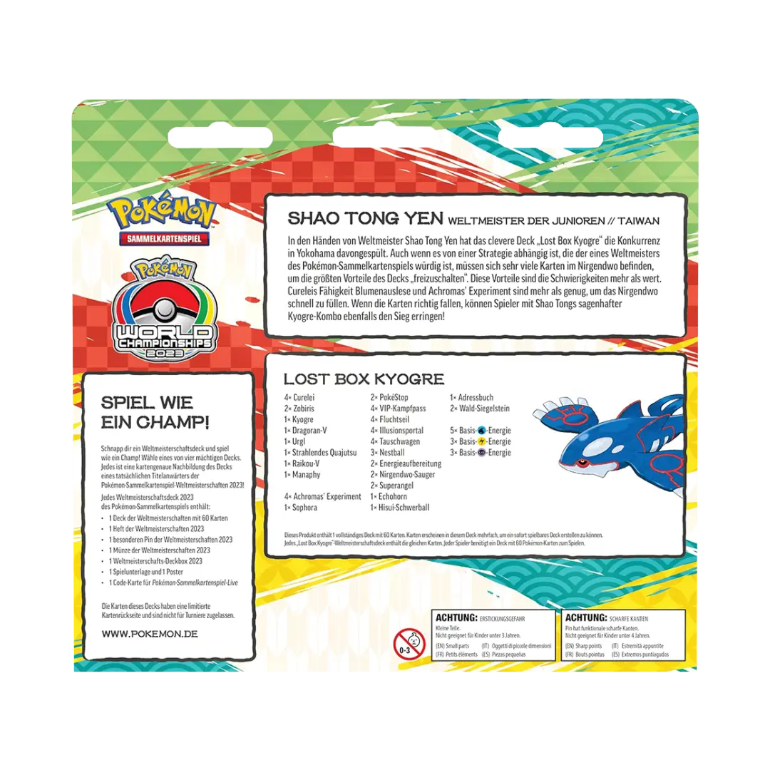 Pokémon TCG: World Championship Deck 2023 (DE) Variante: Lost Box Kyogre