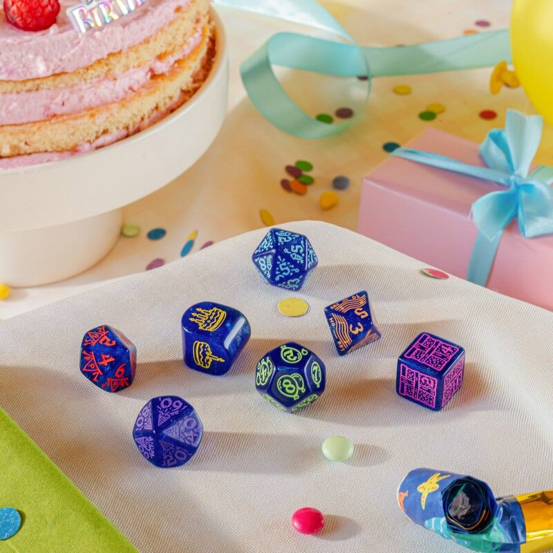 Q Workshop | Streamers | Happy Birthday Dice Set