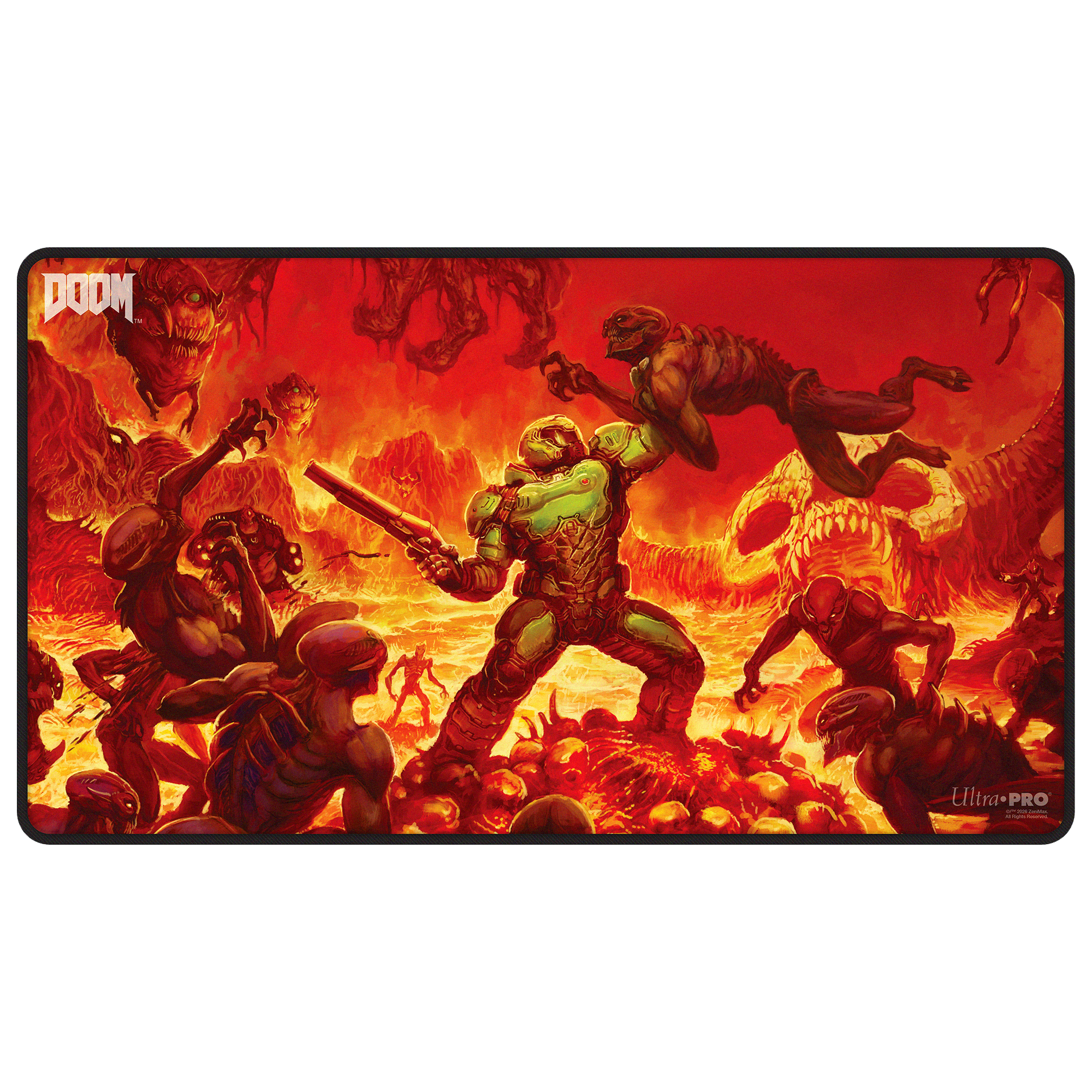 Ultra Pro | DOOM - Creatures of Hell Black-Stitched | Playmat