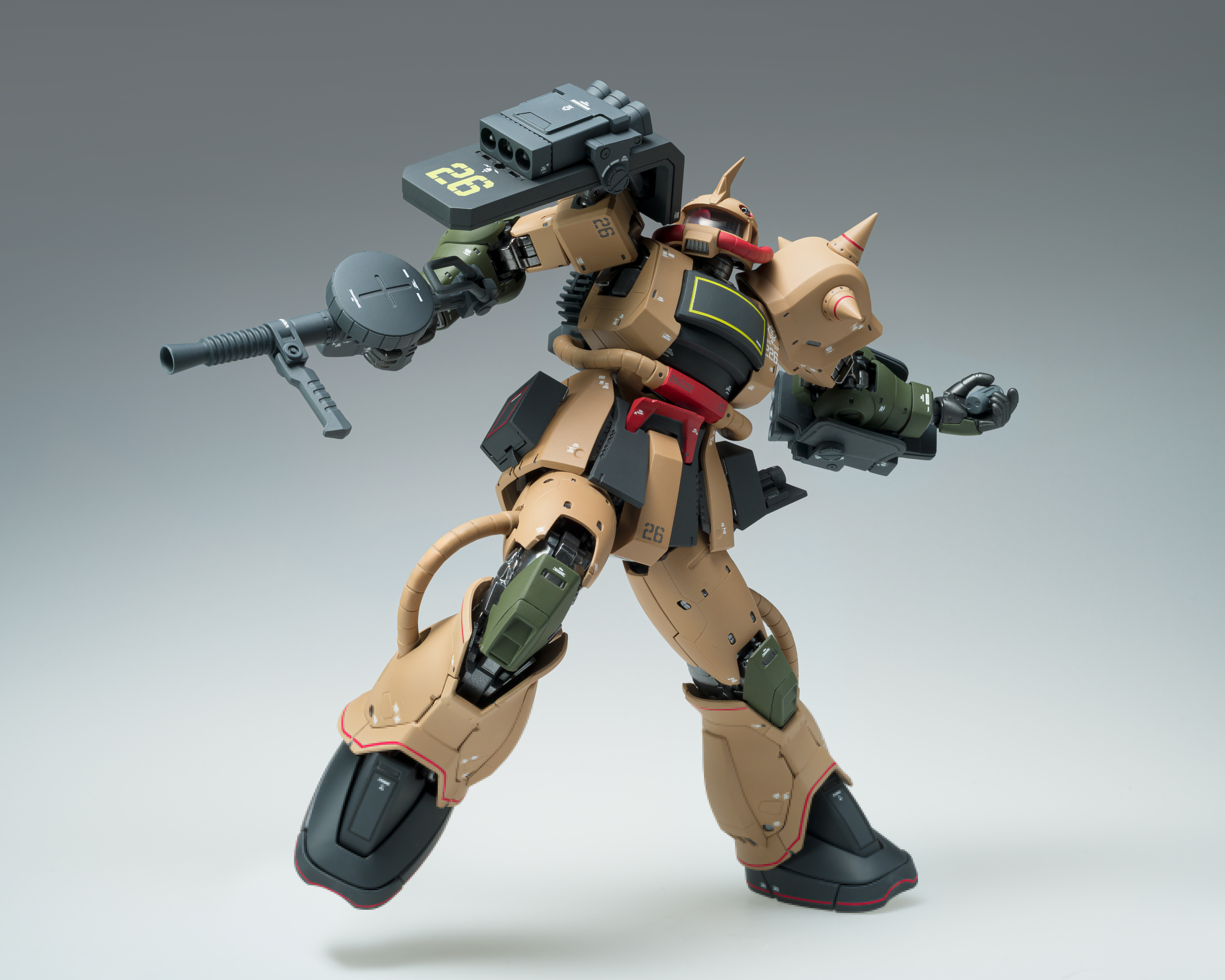 Tamashii Nations | MS-06D Zaku Desert Type Gundam Fix Figuration Metal Composite (18cm) | Gundam