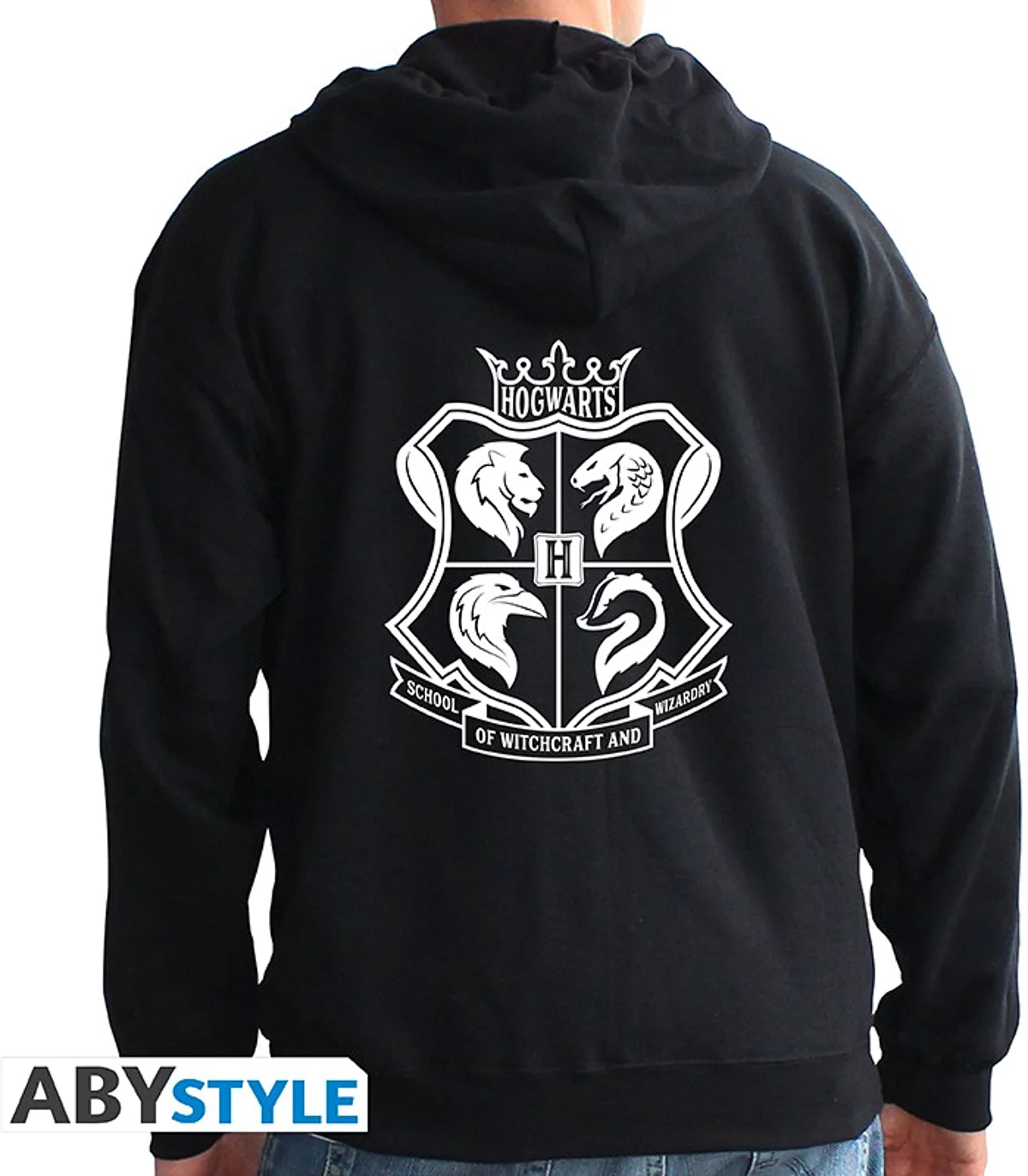 Abysse: Harry Potter - Zipped Hoodie Herren (L) - Hogwarts