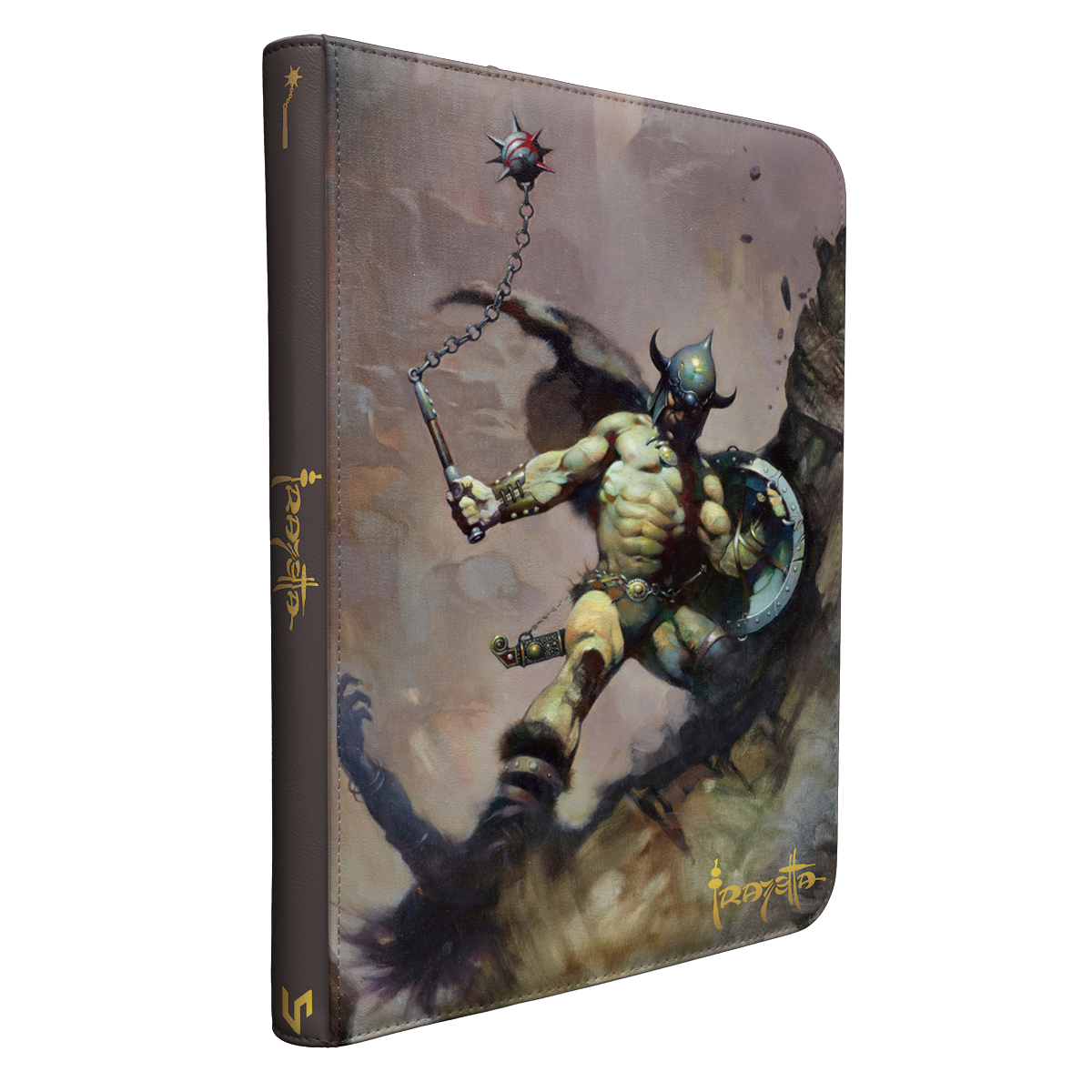Ultra Pro - "Warrior with Ball and Chain" by Frank Frazetta - 9-Pocket Zippered Premium PRO-BINDER®