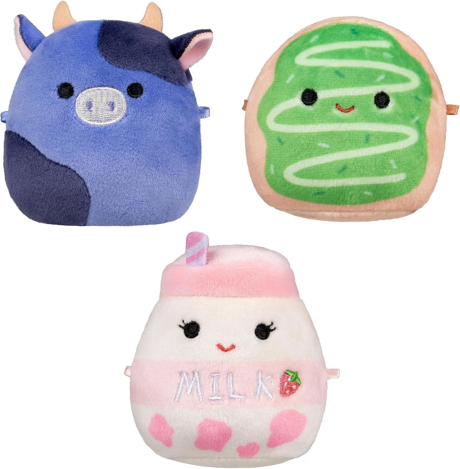 Jazwares | Squishmallows Micromallows Set Ingred, Amelie & Daisuke - 3er Set Plush 6cm