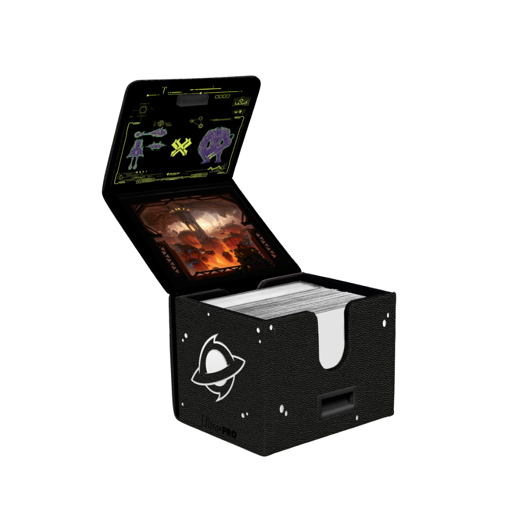 Ultra Pro - Edge of Eternities - Kavaron, Memorial World - Premium Alcove Edge Deck Box for Magic: The Gathering