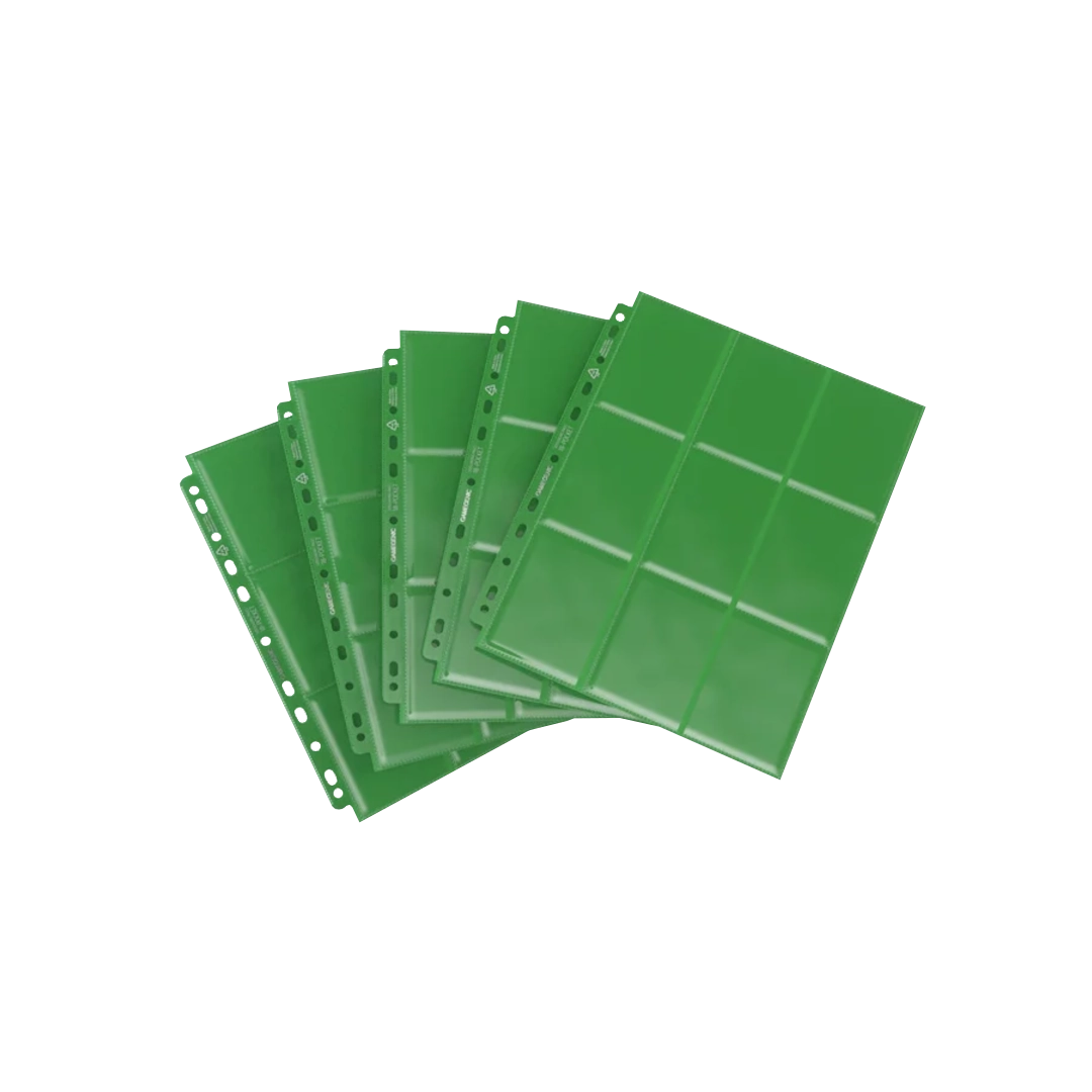 Gamegenic - Sideloading 18-pocket Pages Display Green -50
