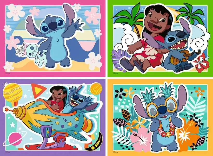 Ravensburger | Disney Stitch 4x35 Teile | Speedy Puzzle