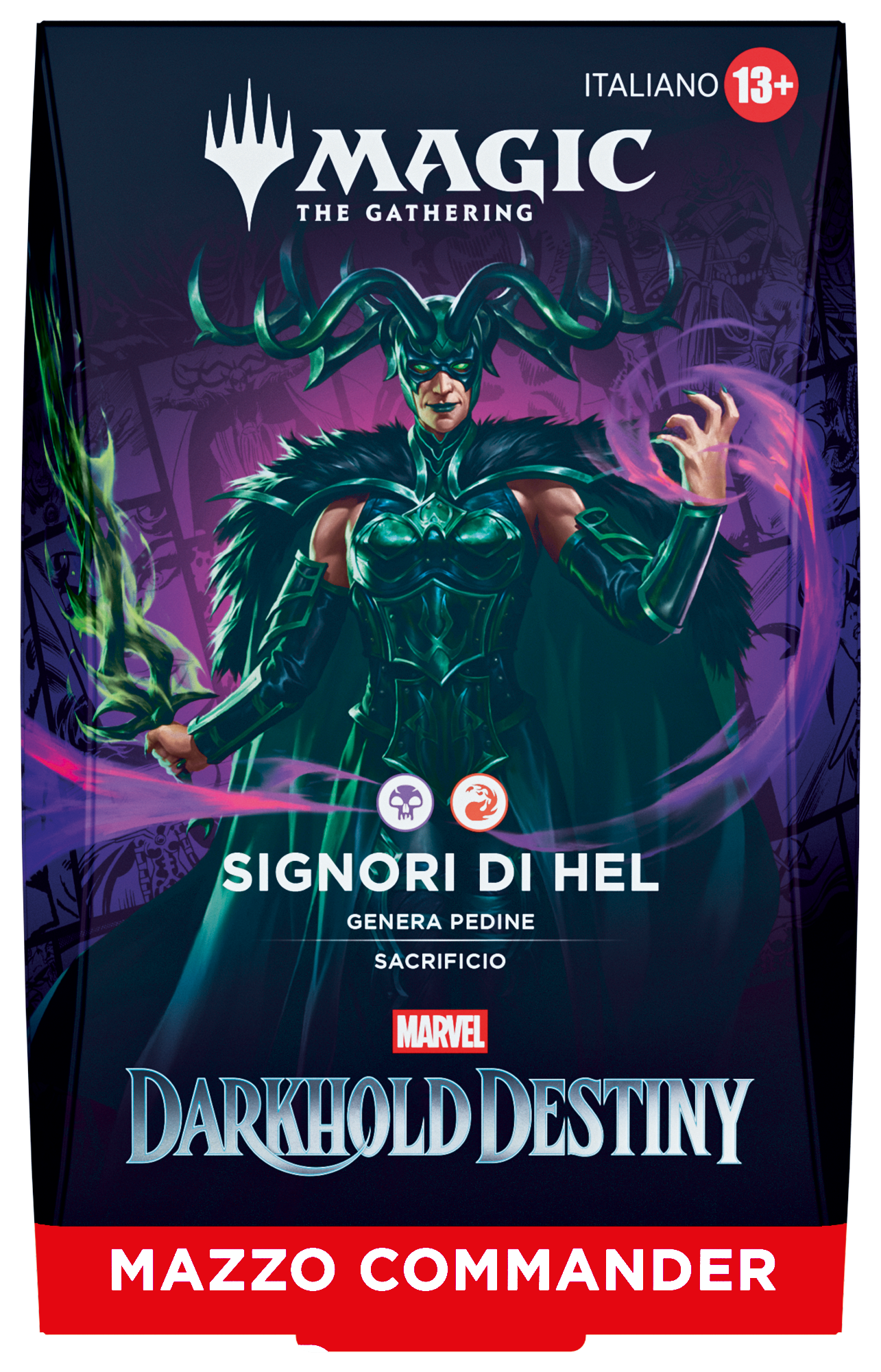 Magic: The Gathering | Marvel Darkhold Destiny | Commander Deck Display (4 Stk.) (IT)