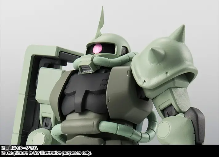 Tamashii Nations | MS-06 Zaku II Mass Production Model (Version A.N.I.M.E.) The Robot Spirits (13cm) | Gundam