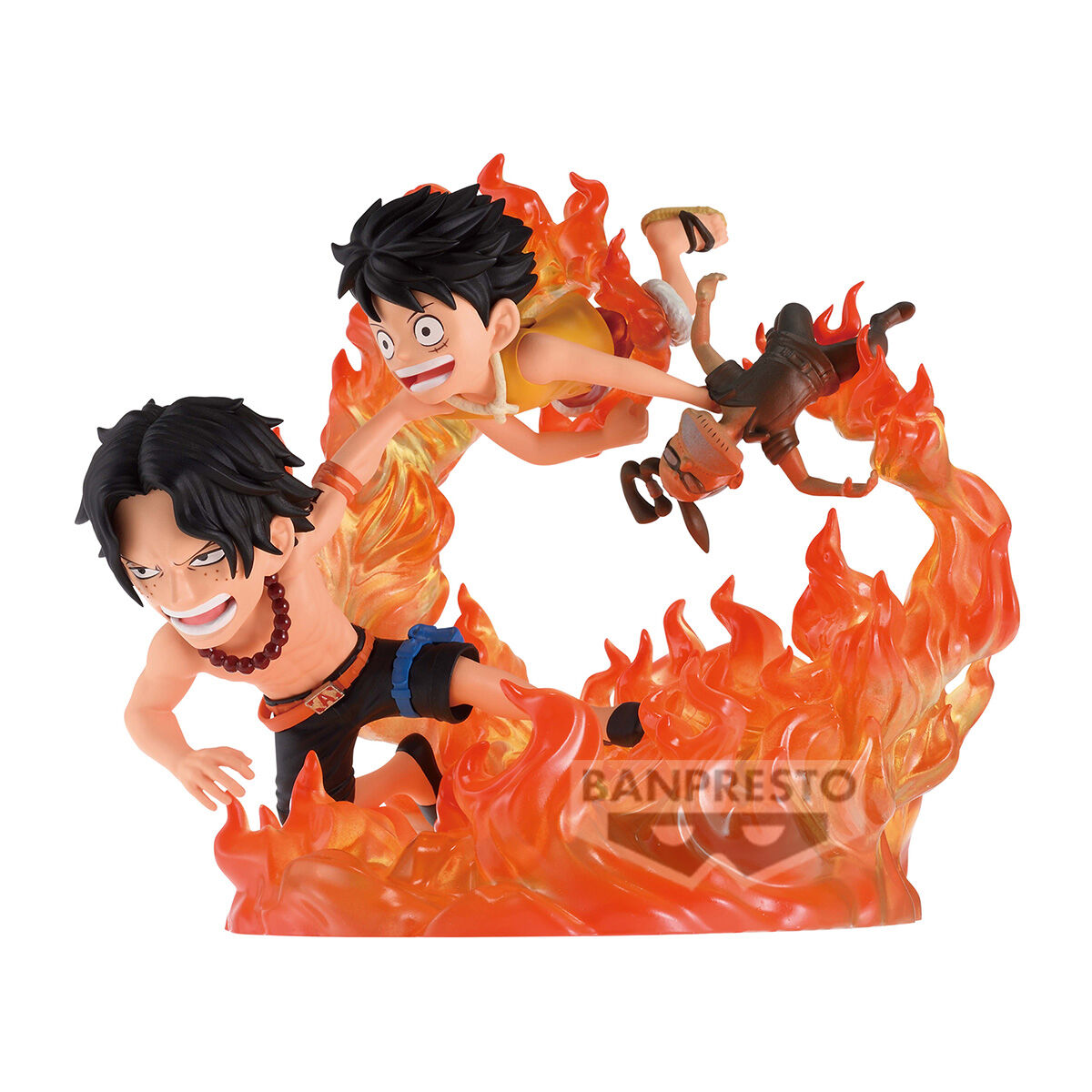 Banpresto | Portgas D Ace & Monkey D Luffy World Collectable Figure (10cm) | One Piece